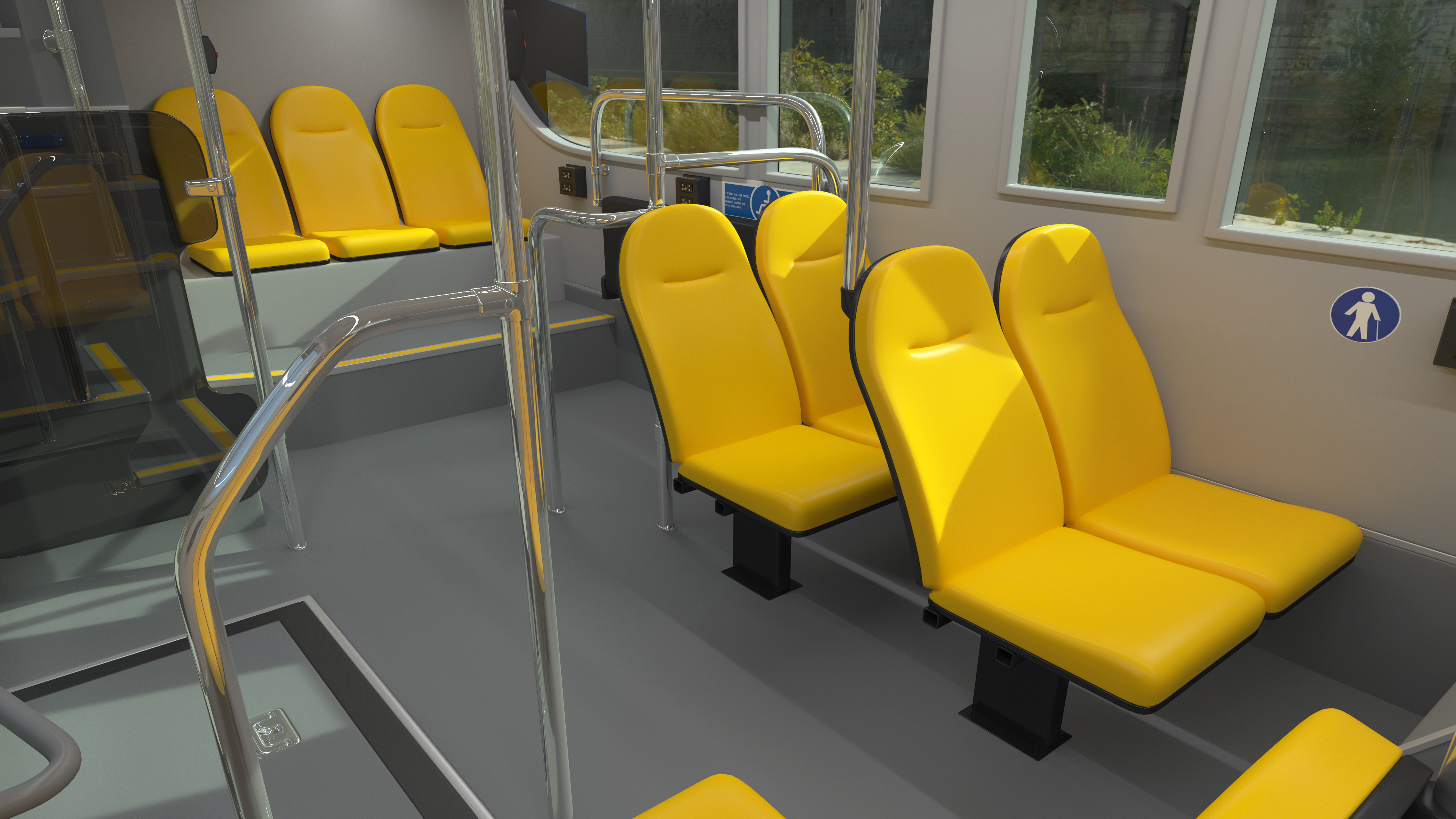 3D model Sightseeing Open Air Hop On Off City Tour Bus