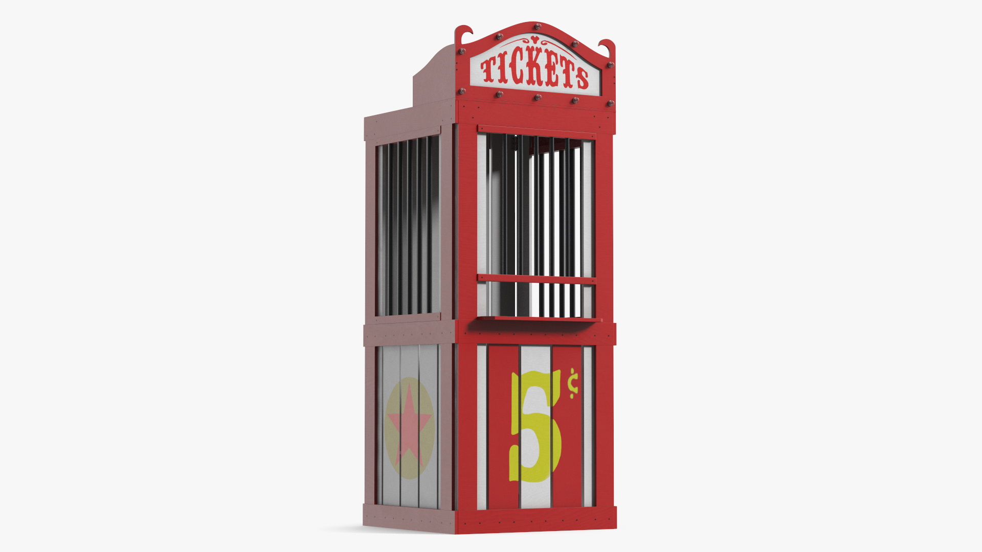 3D model Carnival Ticket Booth New