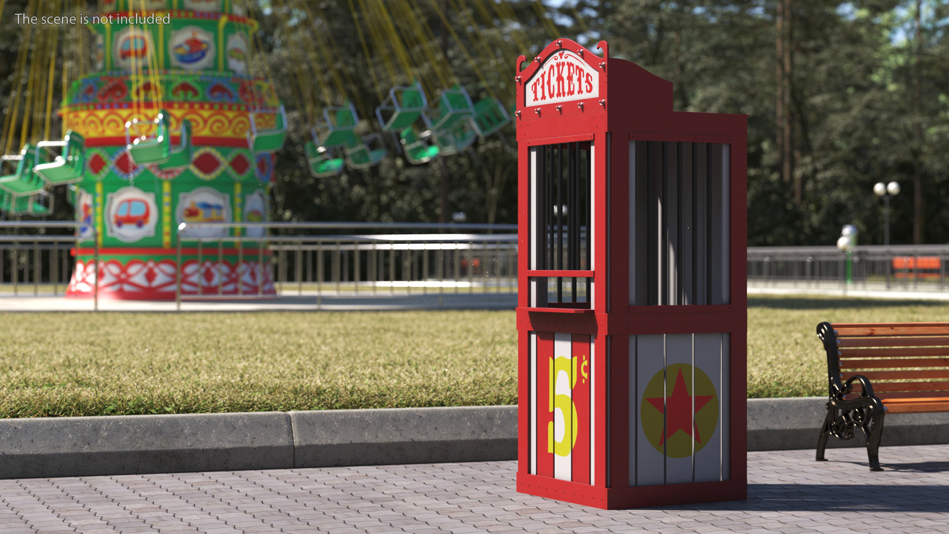 3D model Carnival Ticket Booth New
