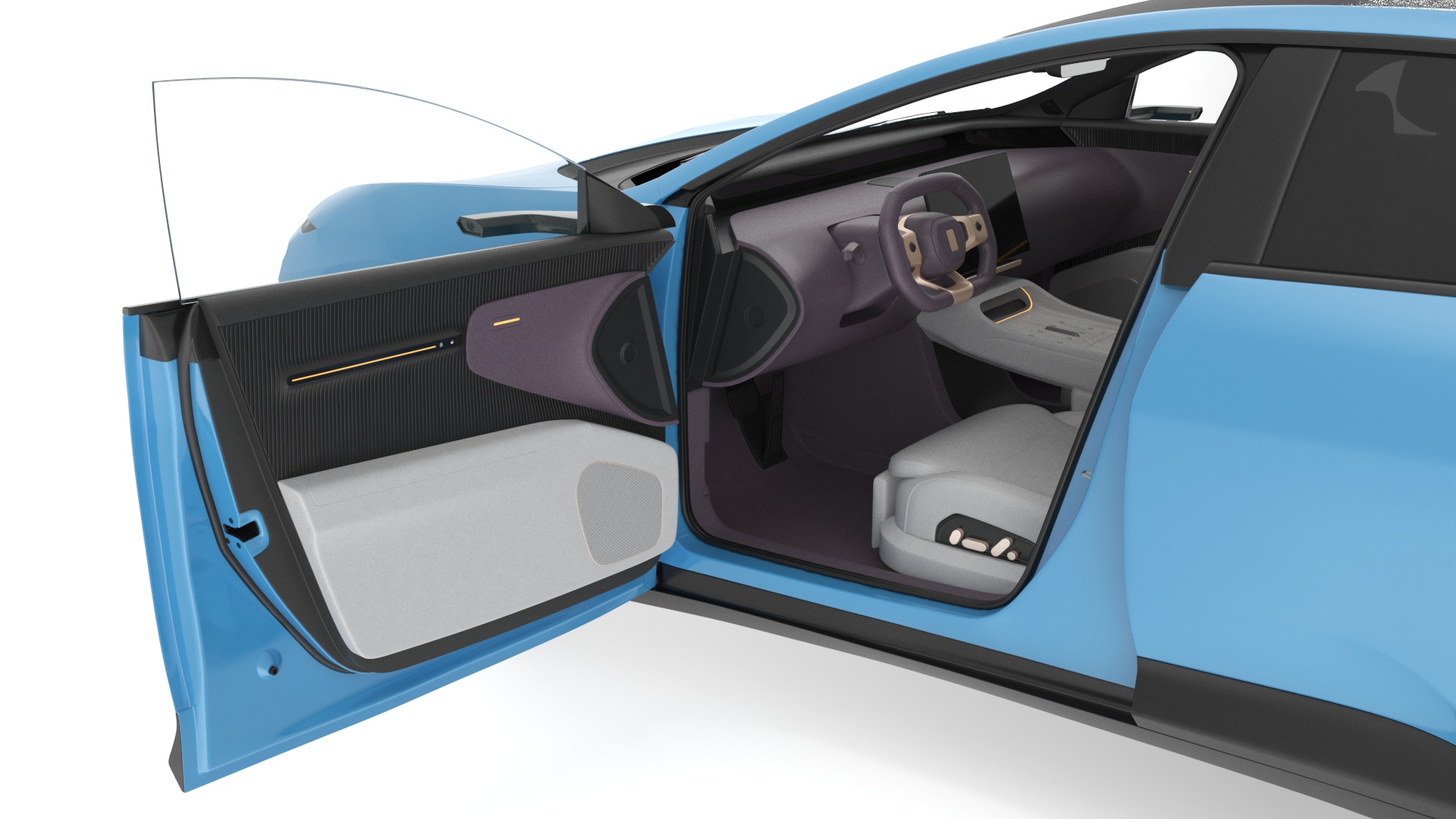 Luxury Vehicles on Car Wash with Vacuum Cleaner 3D