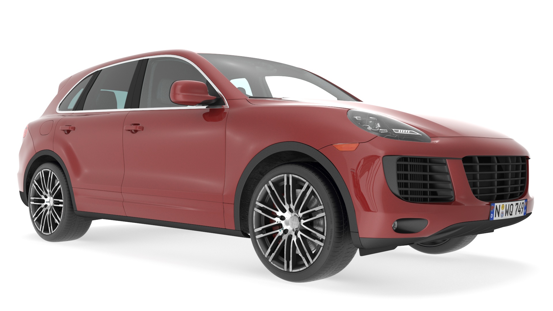 Luxury Vehicles on Car Wash with Vacuum Cleaner 3D