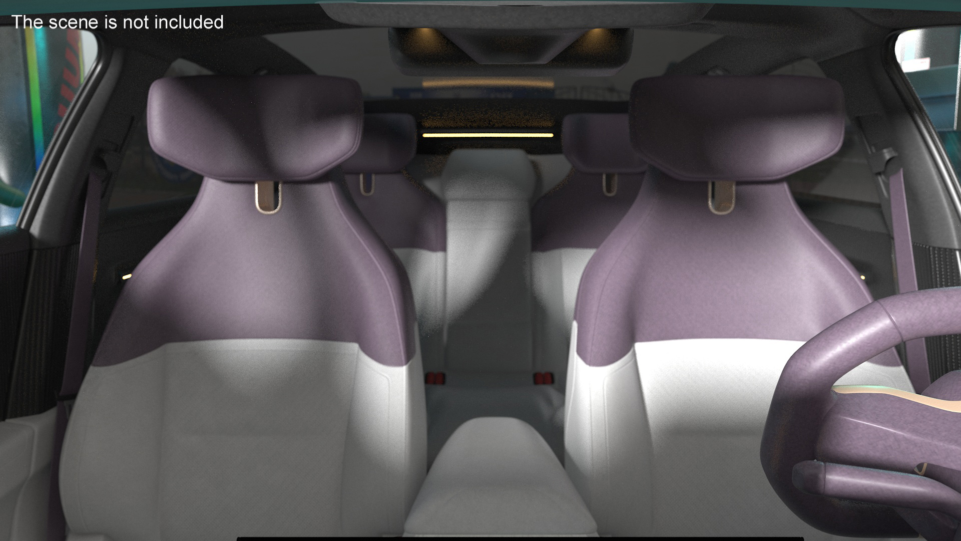 Luxury Vehicles on Car Wash with Vacuum Cleaner 3D