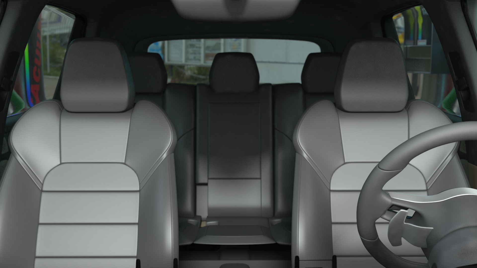 Luxury Vehicles on Car Wash with Vacuum Cleaner 3D