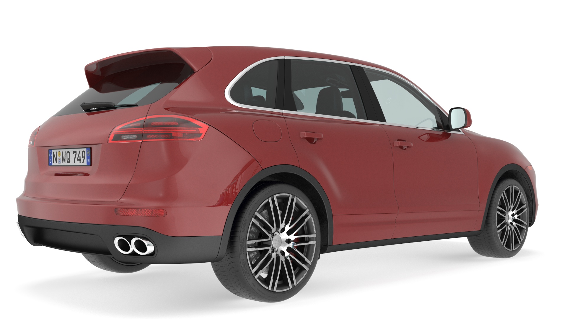 Luxury Vehicles on Car Wash with Vacuum Cleaner 3D