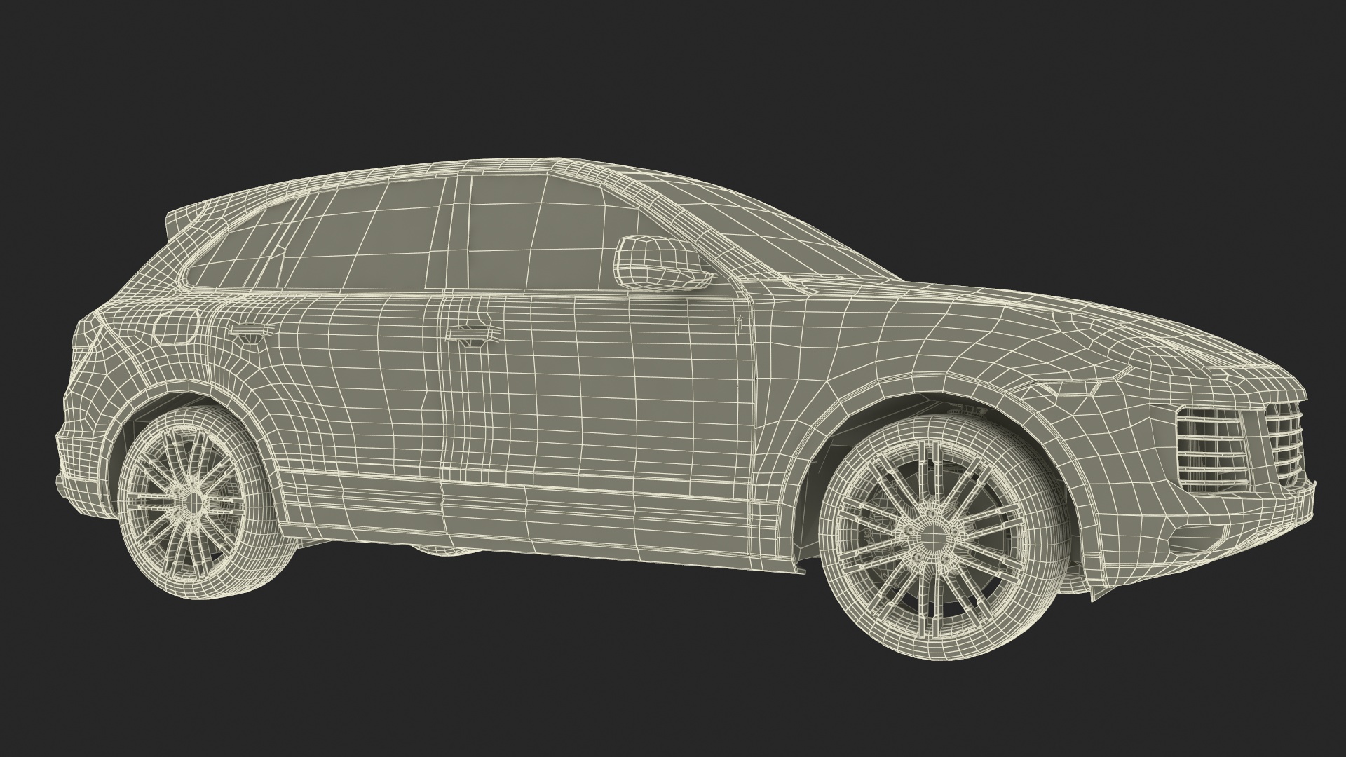 Luxury Vehicles on Car Wash with Vacuum Cleaner 3D