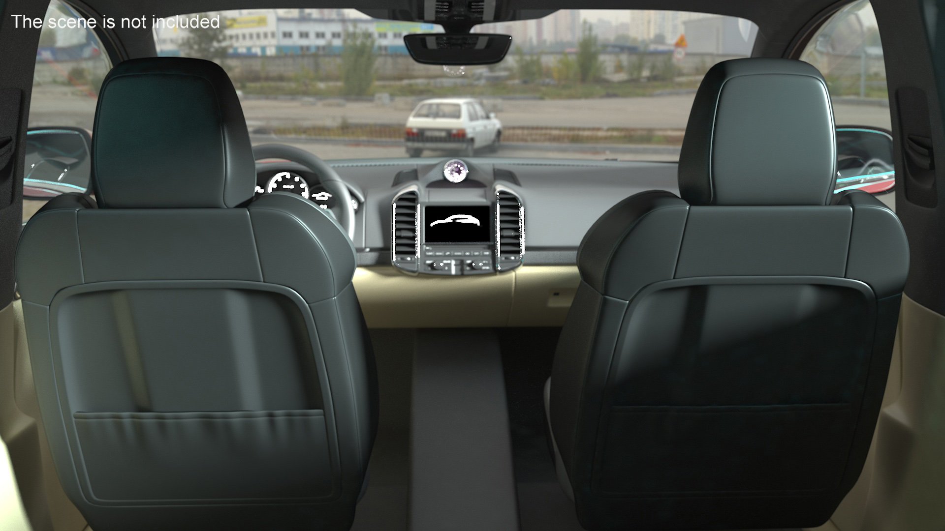 Luxury Vehicles on Car Wash with Vacuum Cleaner 3D