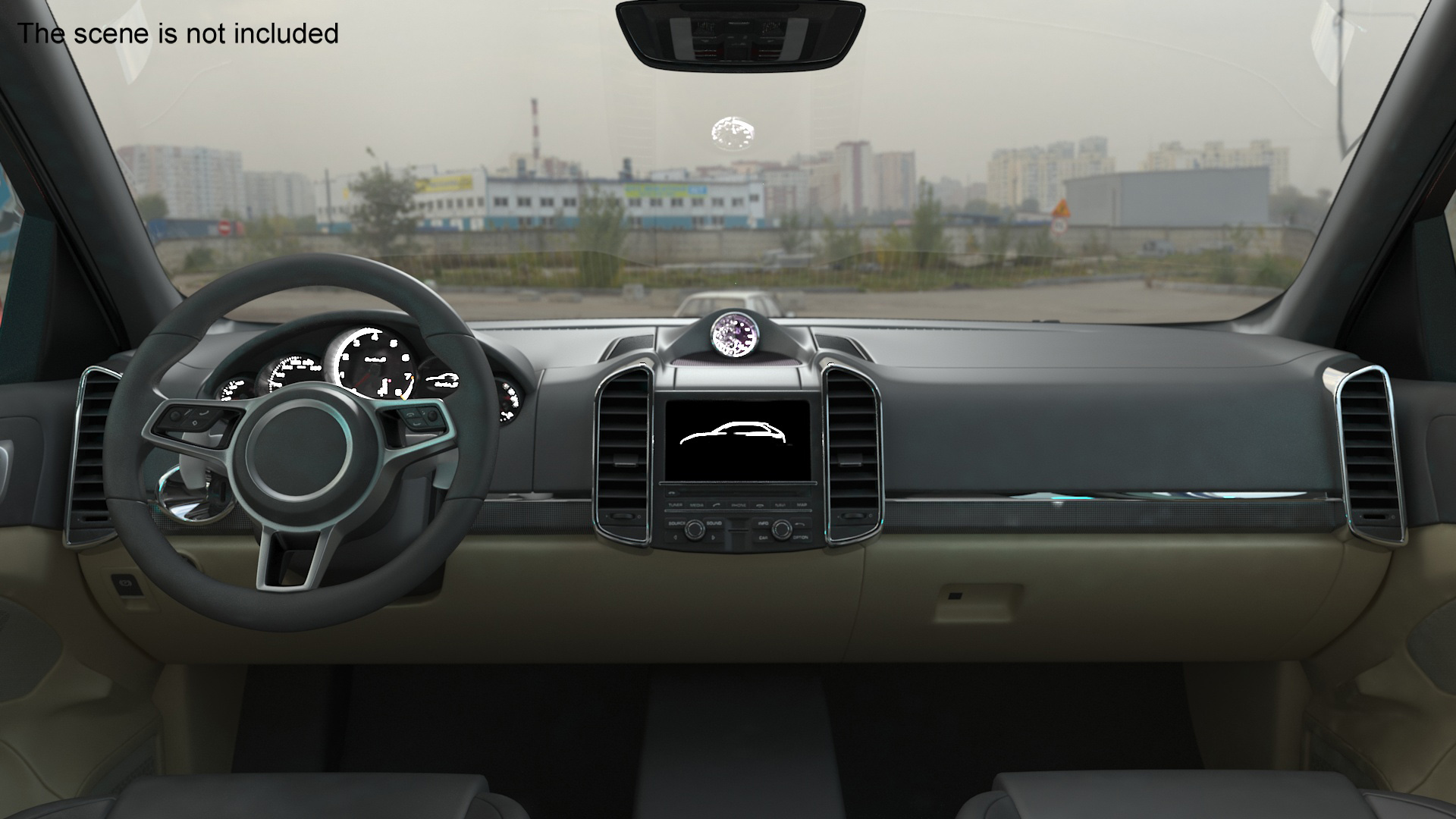 Luxury Vehicles on Car Wash with Vacuum Cleaner 3D