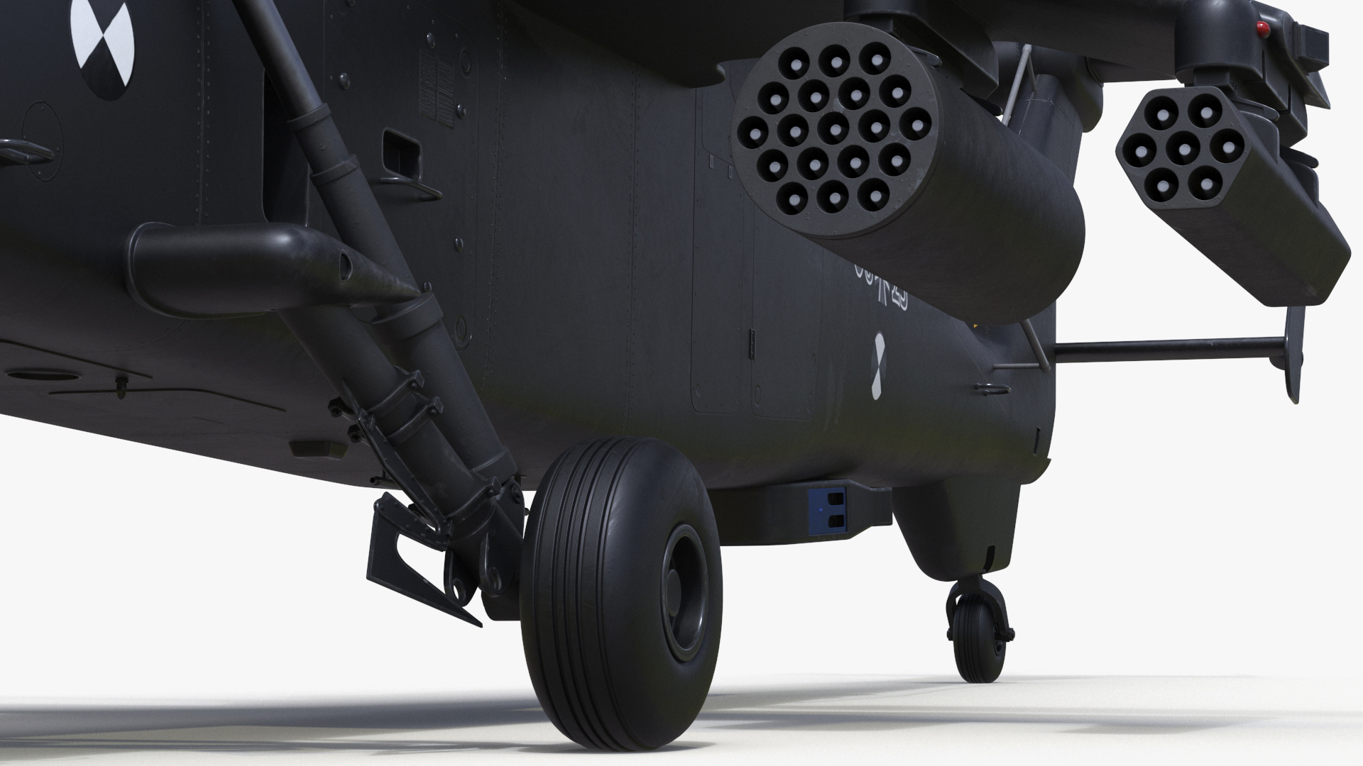 Eurocopter Tiger EC665 Black Rigged for Maya 3D model