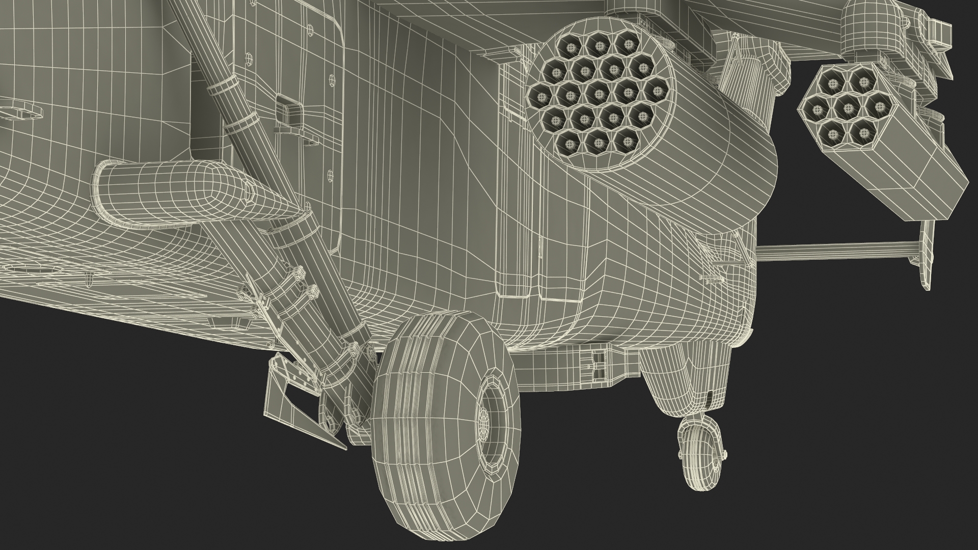 Eurocopter Tiger EC665 Black Rigged for Maya 3D model