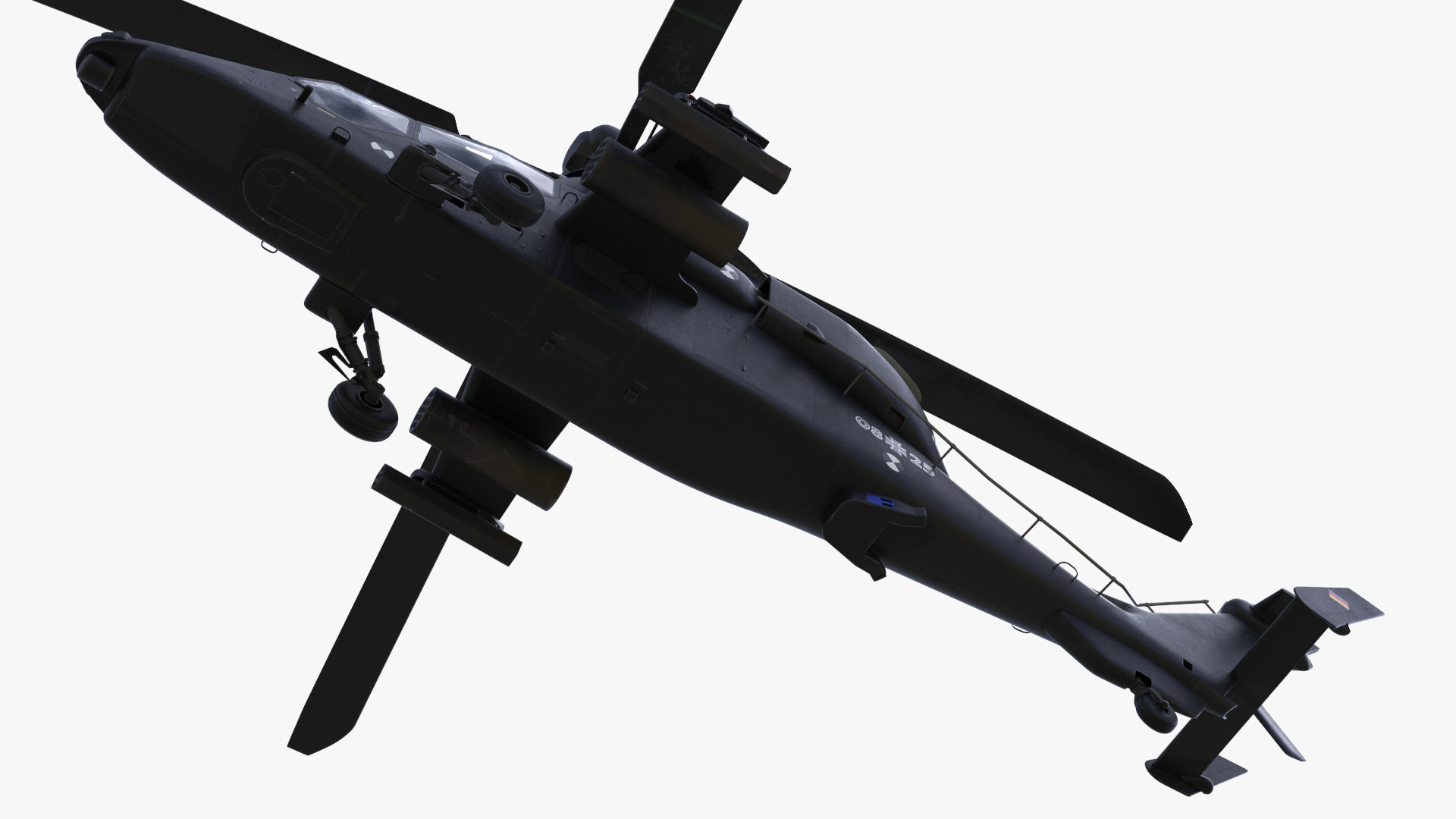 Eurocopter Tiger EC665 Black Rigged for Maya 3D model