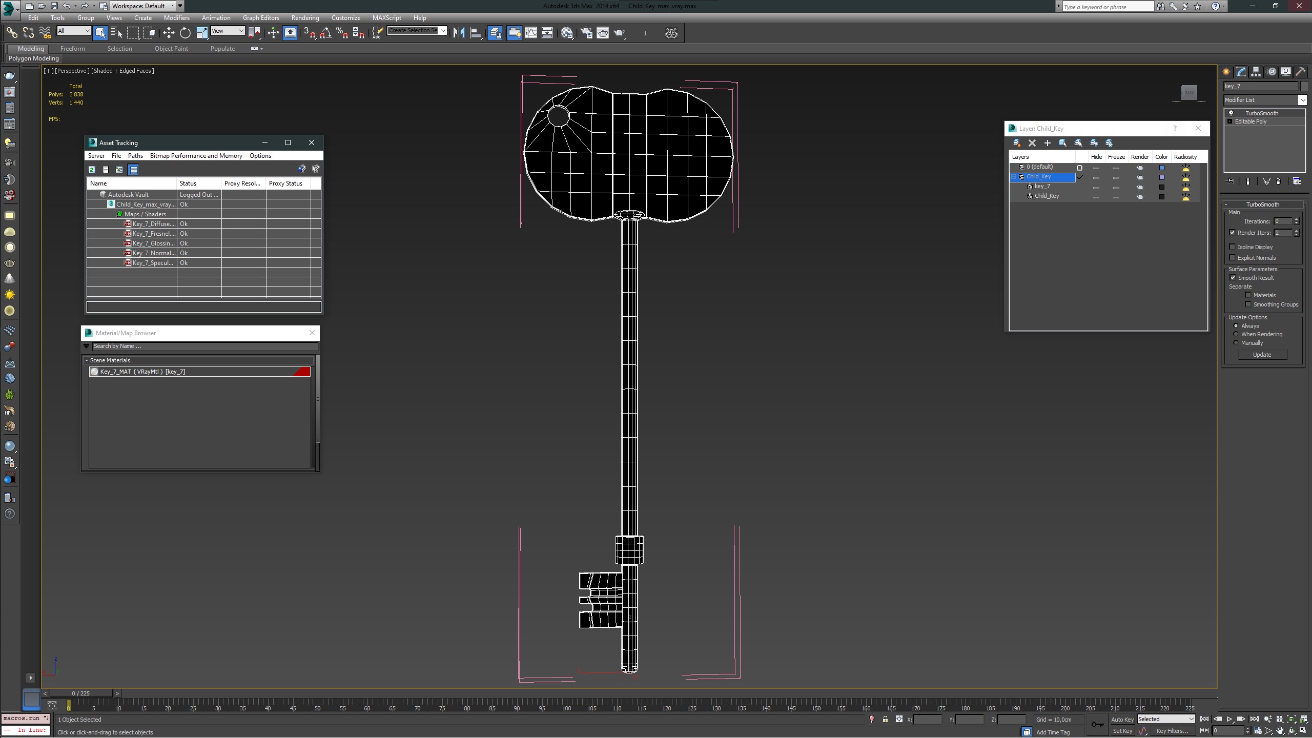 Child Key 3D model
