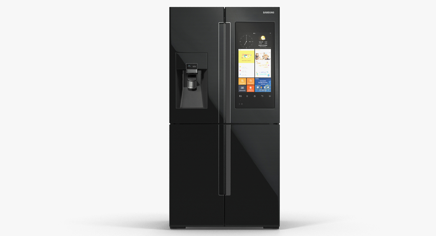 3D 4 Door Flex French Door Smart Refrigerator Black model