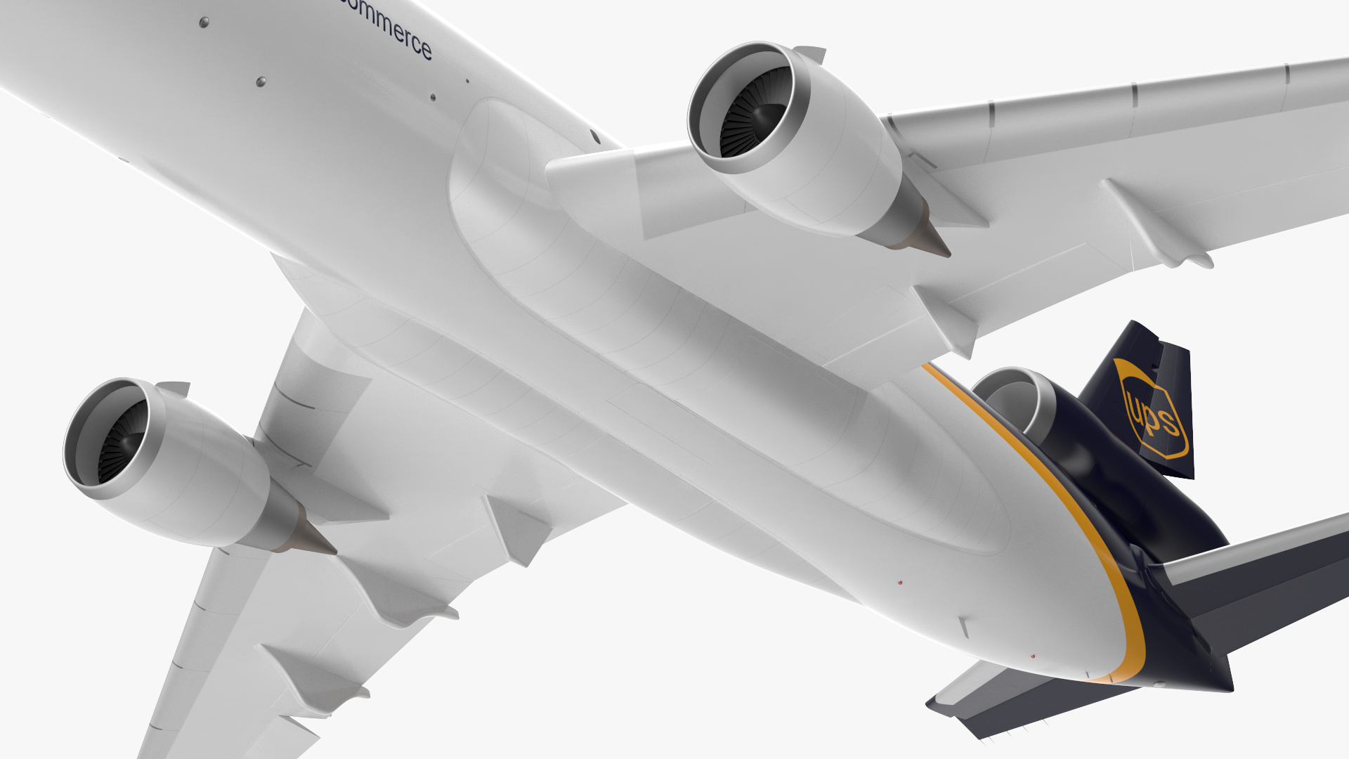 3D model McDonnell Douglas MD11 Tri Jet Airliner UPS Rigged