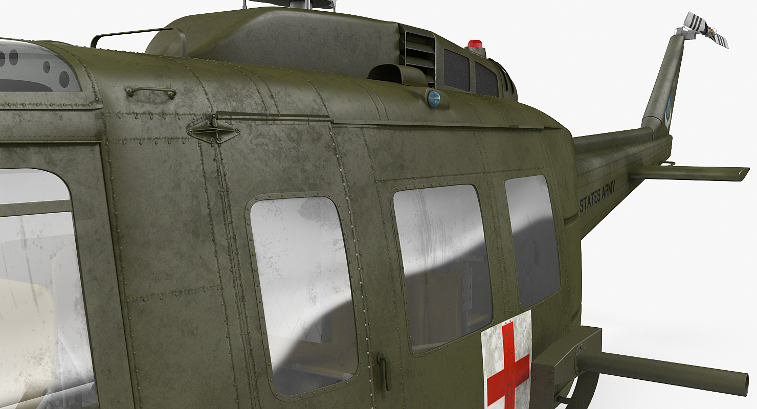 3D Bell UH 1 Iroquois MedEvac
