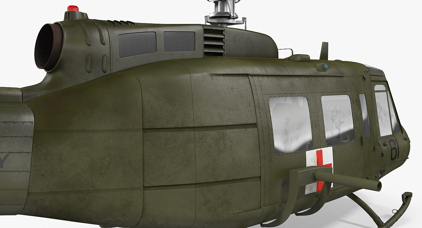 3D Bell UH 1 Iroquois MedEvac