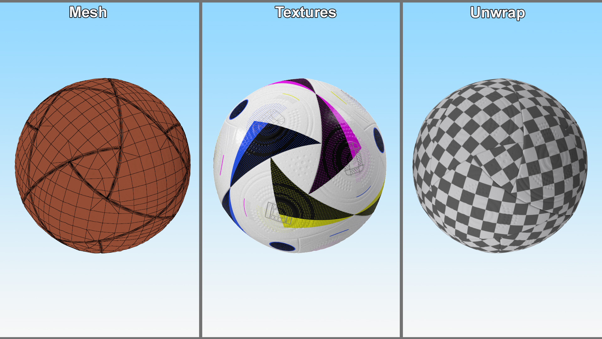 3D model Designer Soccer Ball