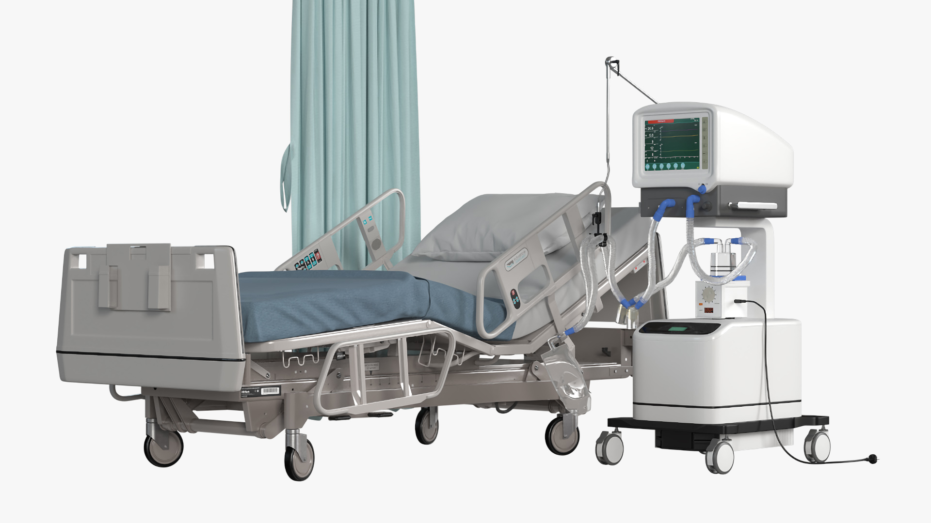 3D Intensive Care Hospital Ward model
