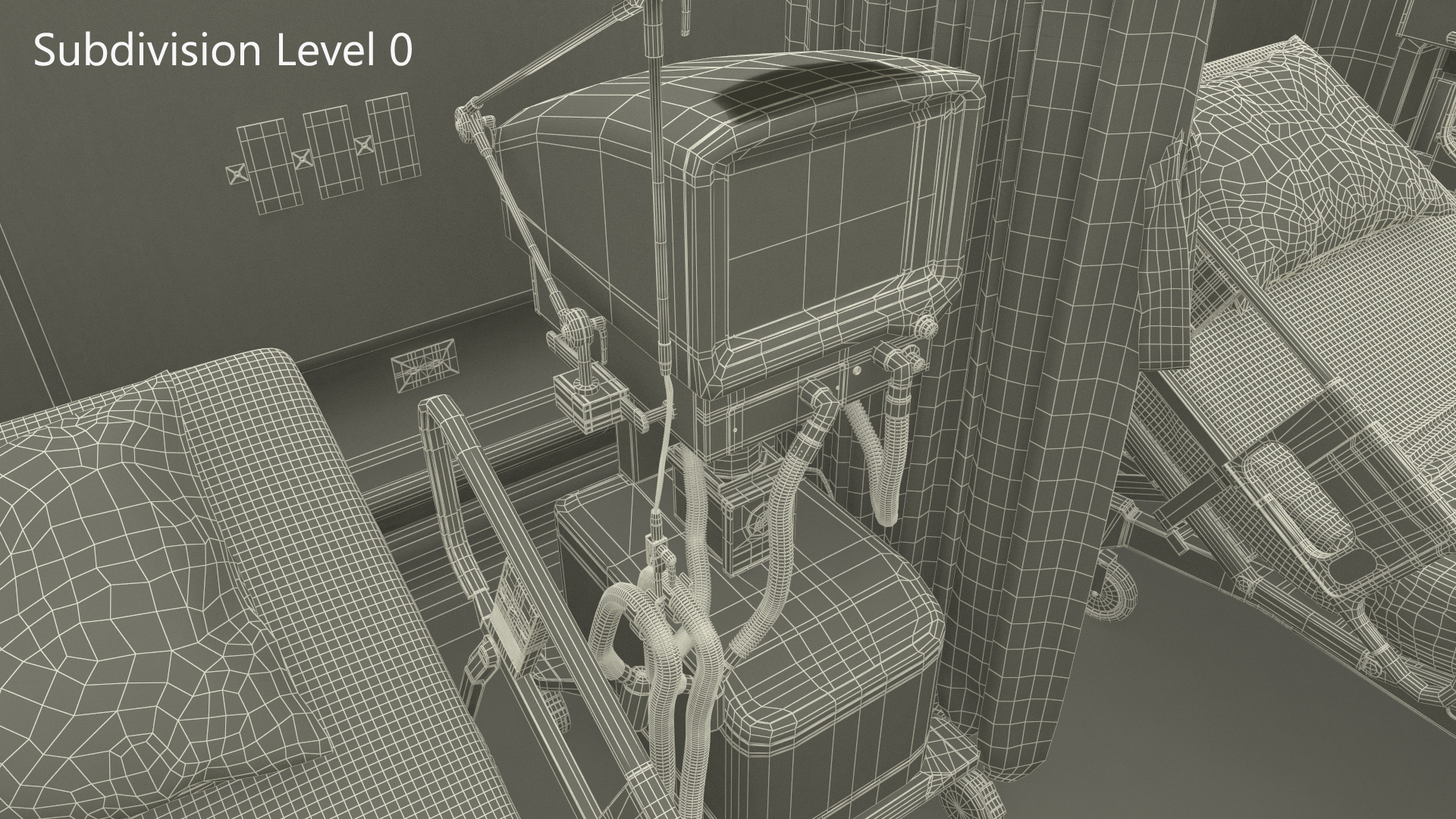 3D Intensive Care Hospital Ward model