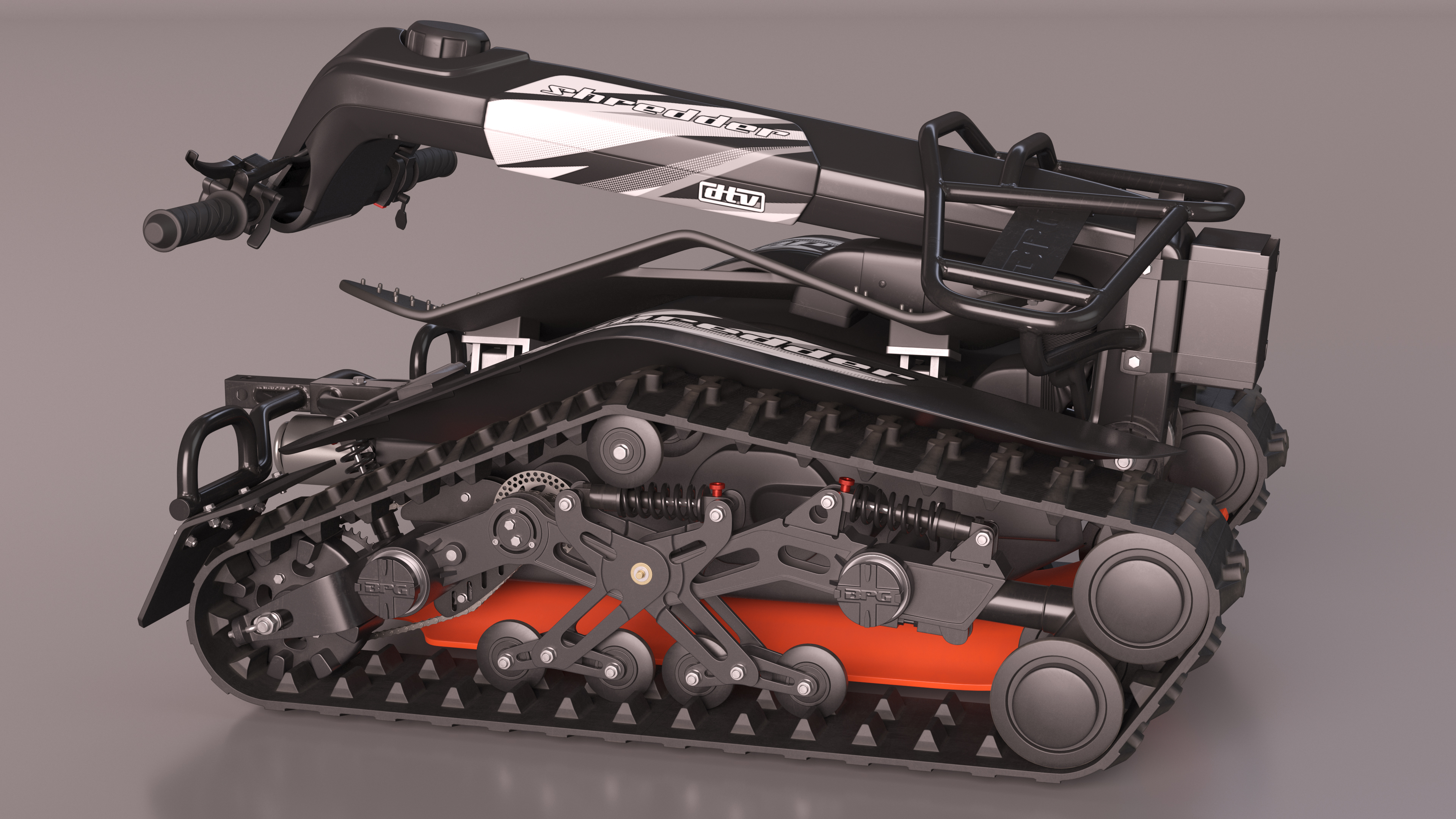 3D DTV Shredder Rigged for Cinema 4D model