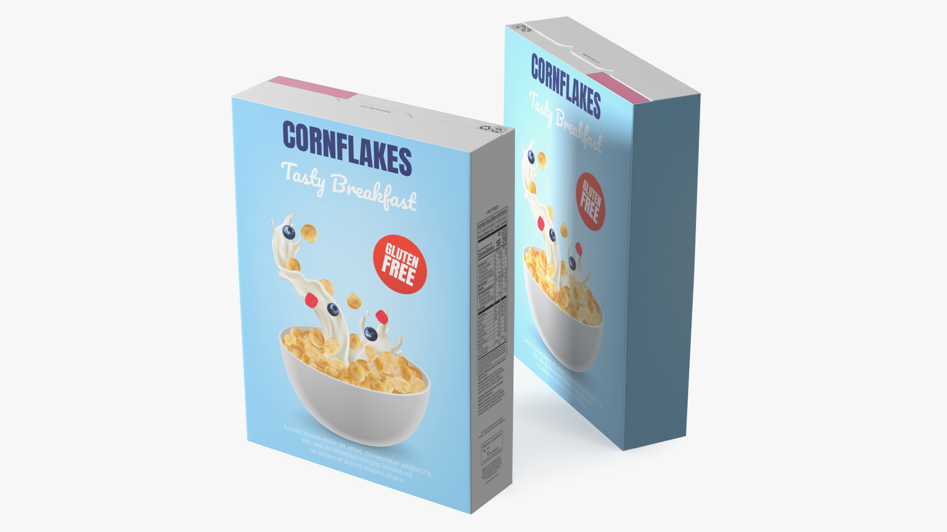 3D model Corn Flakes Box