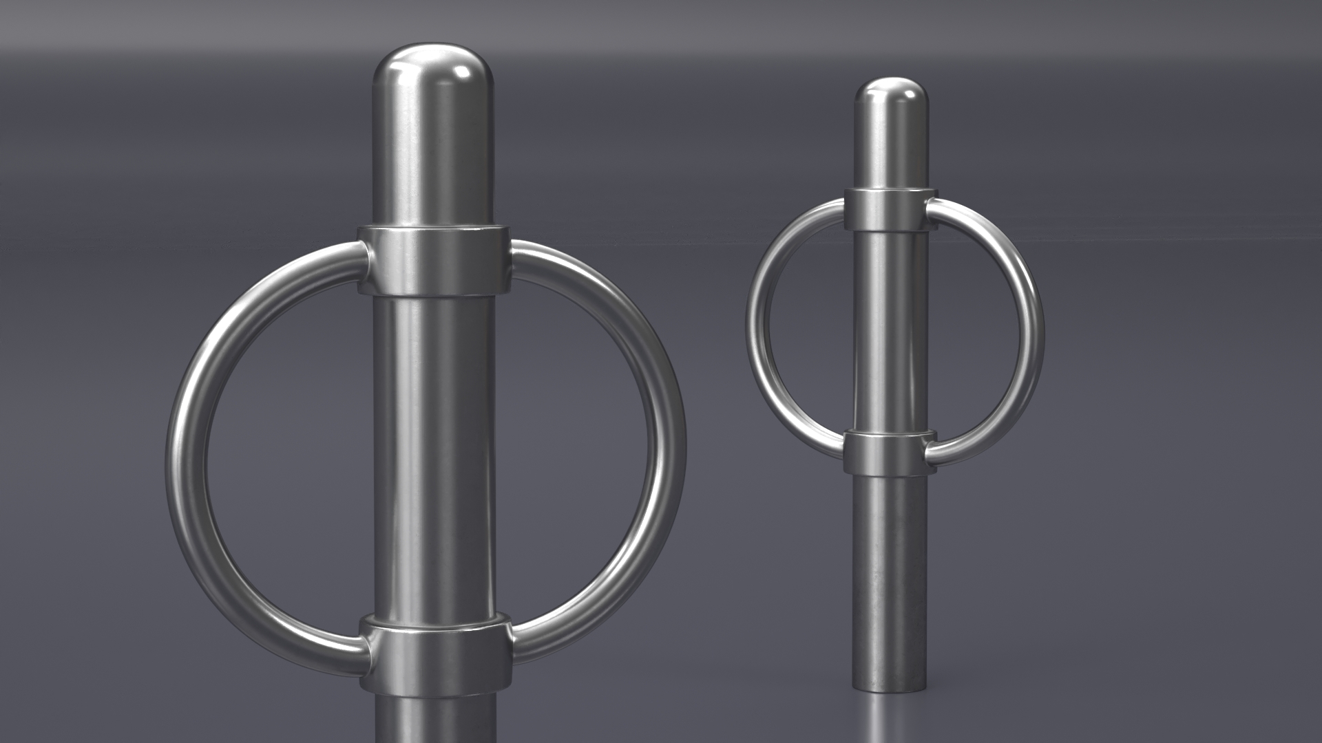 Bicycle Parking Rack Chrome 3D
