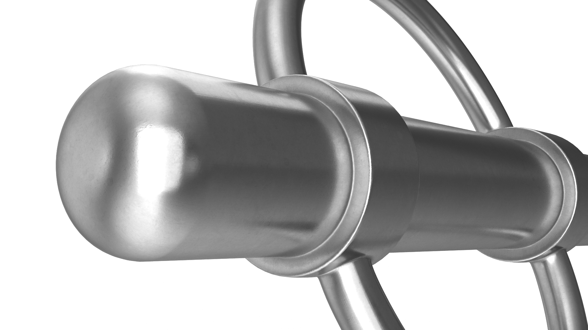 Bicycle Parking Rack Chrome 3D