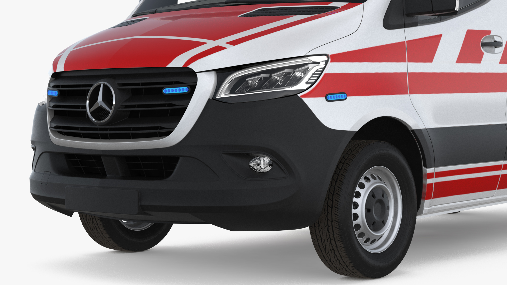 Paramedic Mercedes Benz Sprinter Ambulance 3D