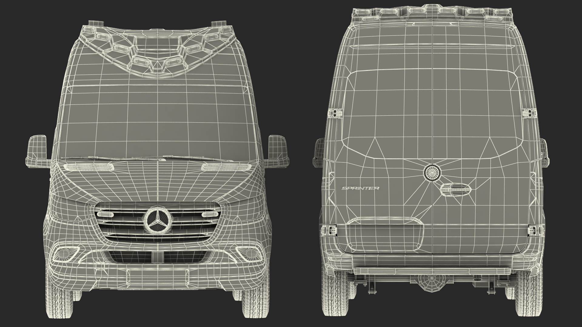 Paramedic Mercedes Benz Sprinter Ambulance 3D