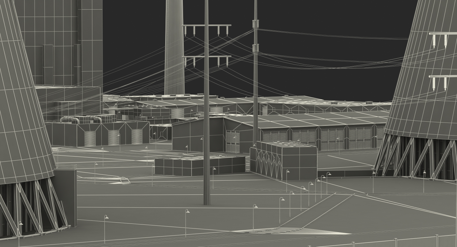 Nuclear Power Plant 3D model