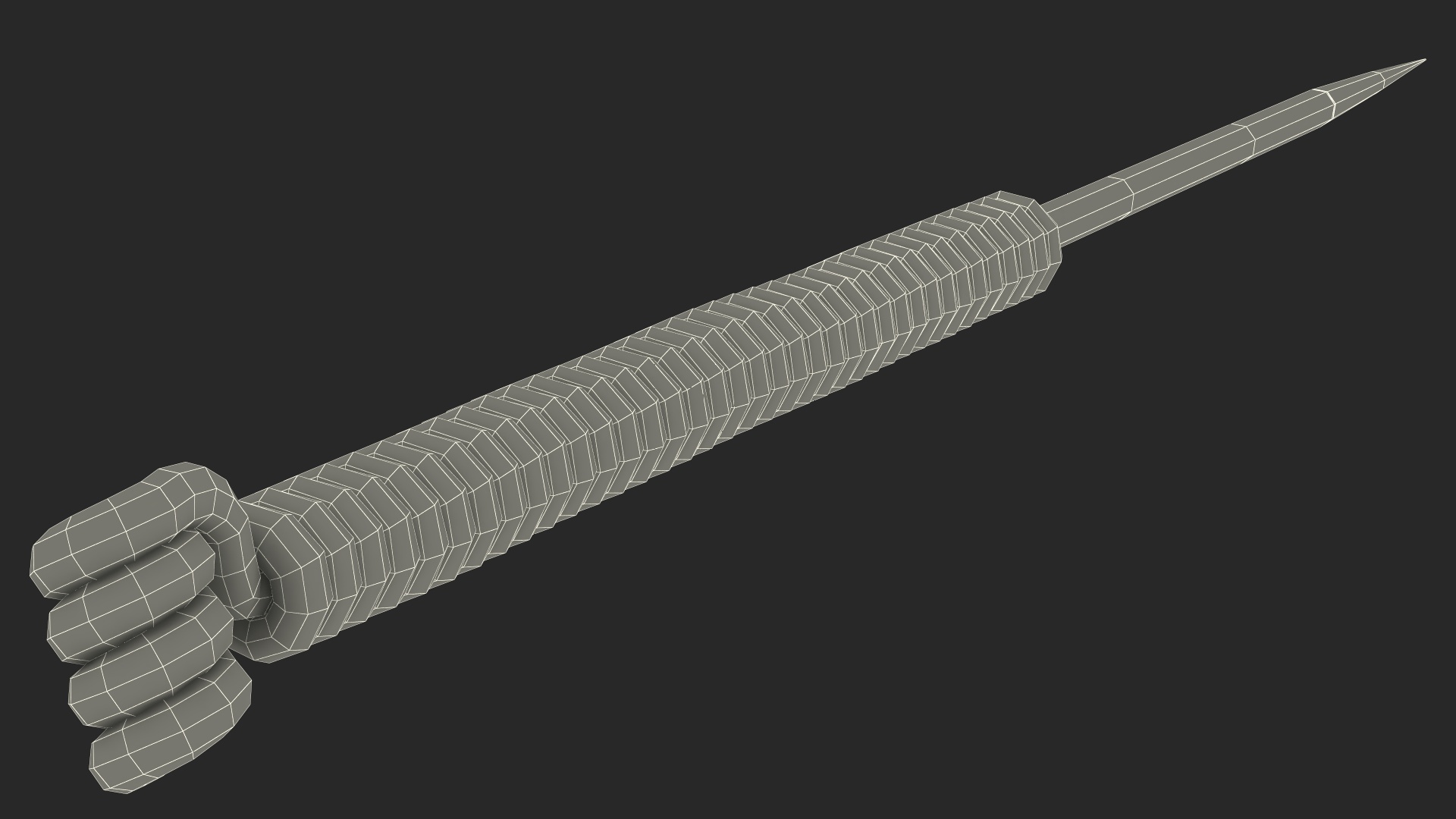 3D Short Acupuncture Needle Silver