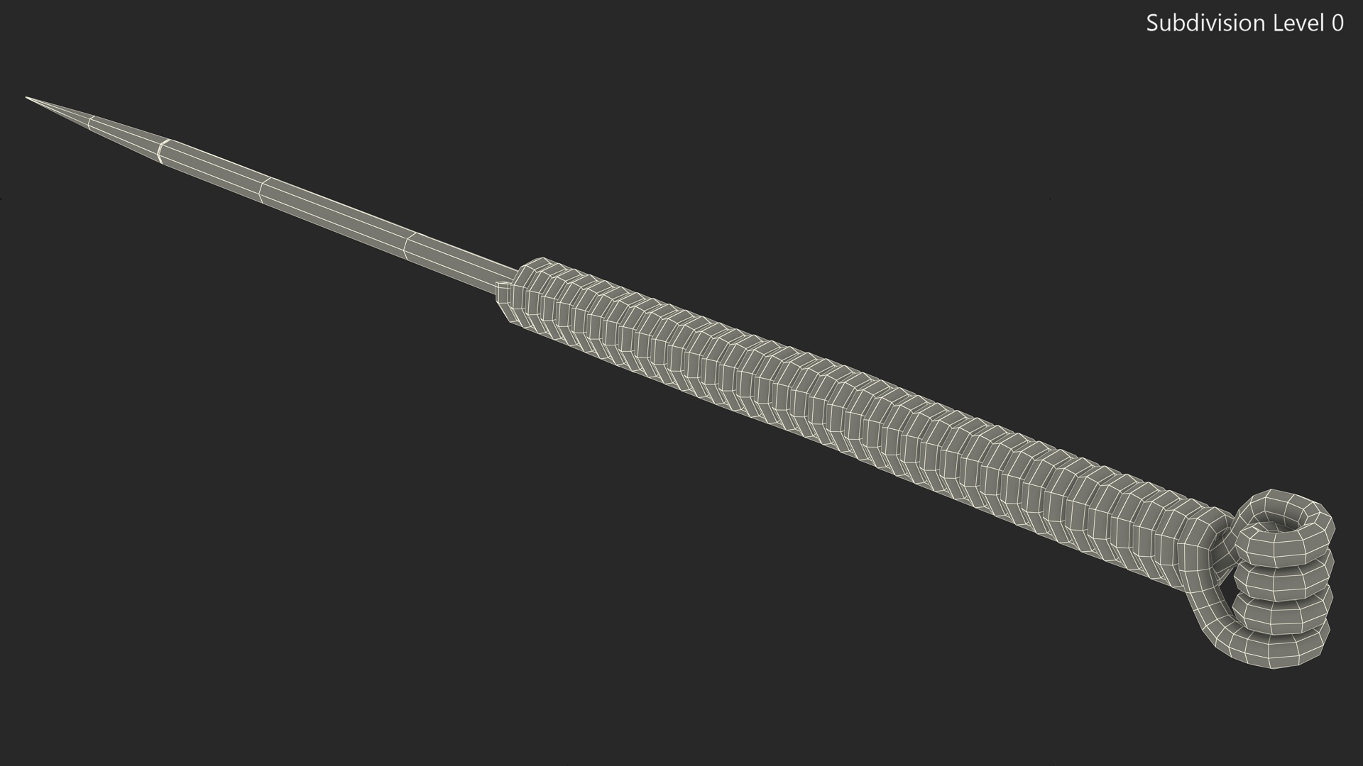 3D Short Acupuncture Needle Silver