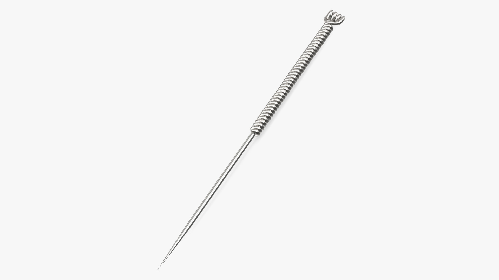 3D Short Acupuncture Needle Silver