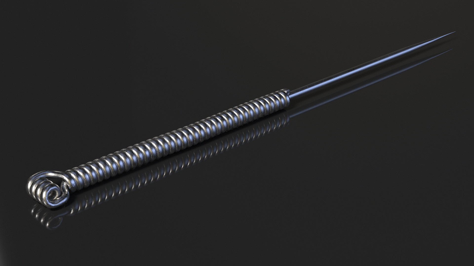 3D Short Acupuncture Needle Silver