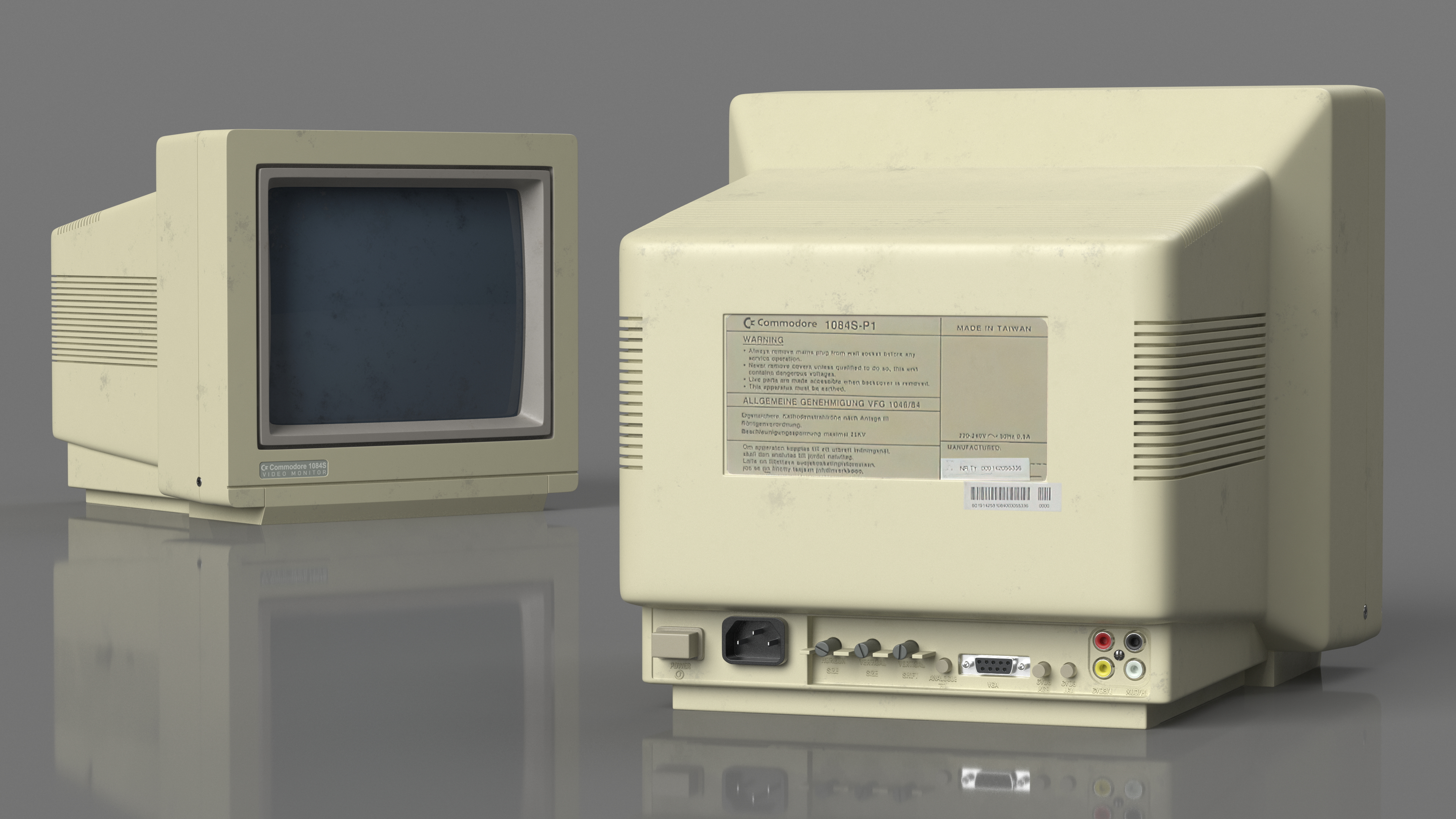Retro Monitor Commodore Old 3D