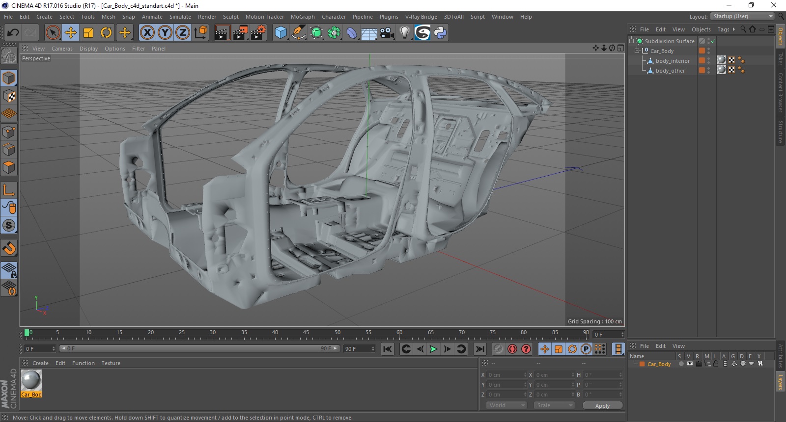 3D model Car Body