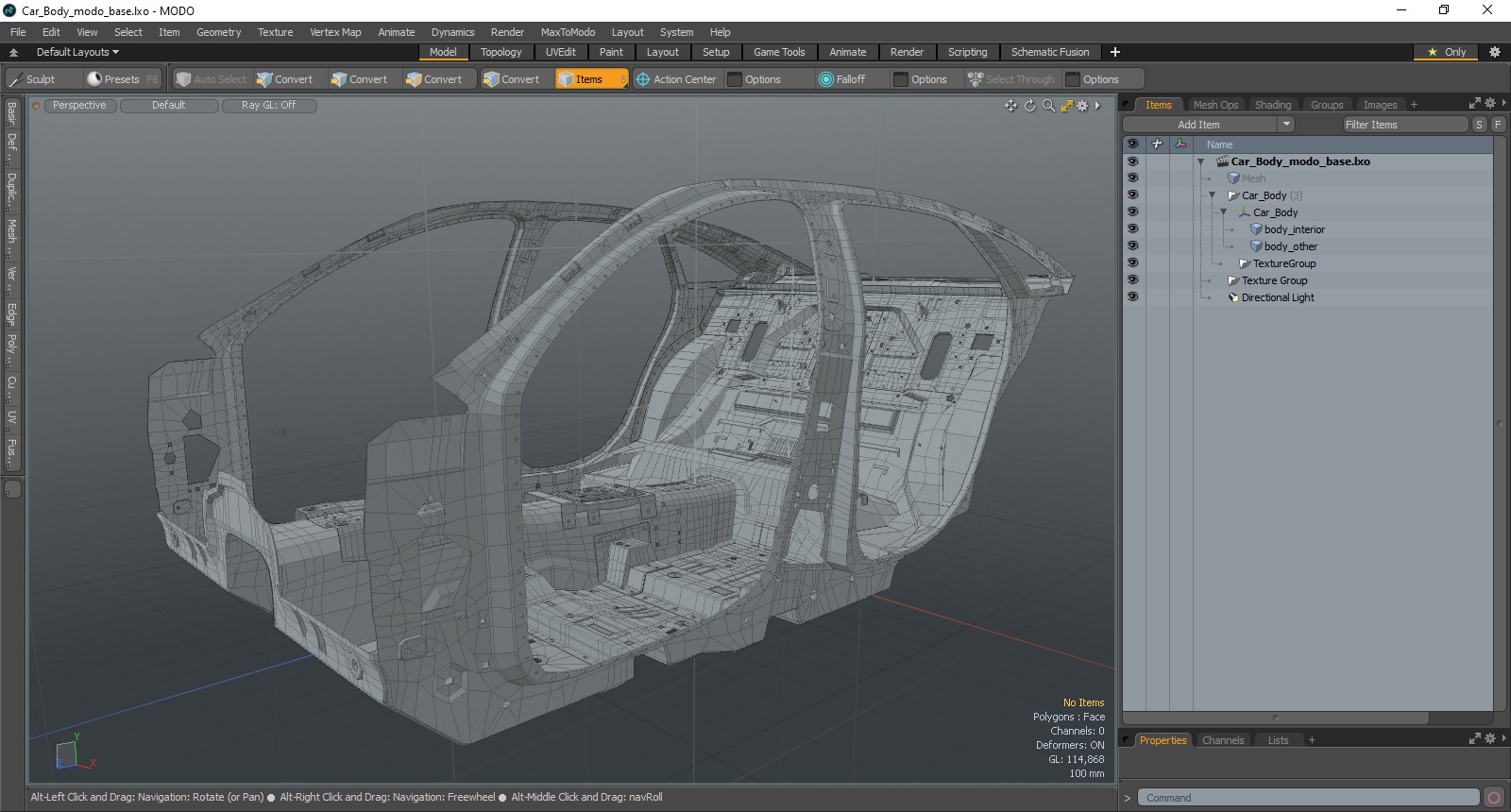 3D model Car Body