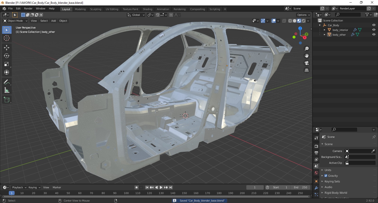 3D model Car Body