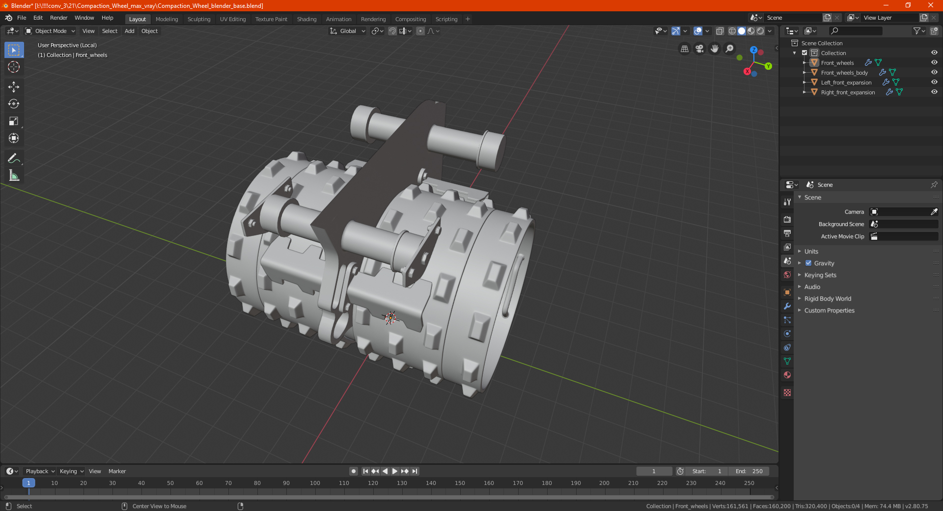3D Compaction Wheel