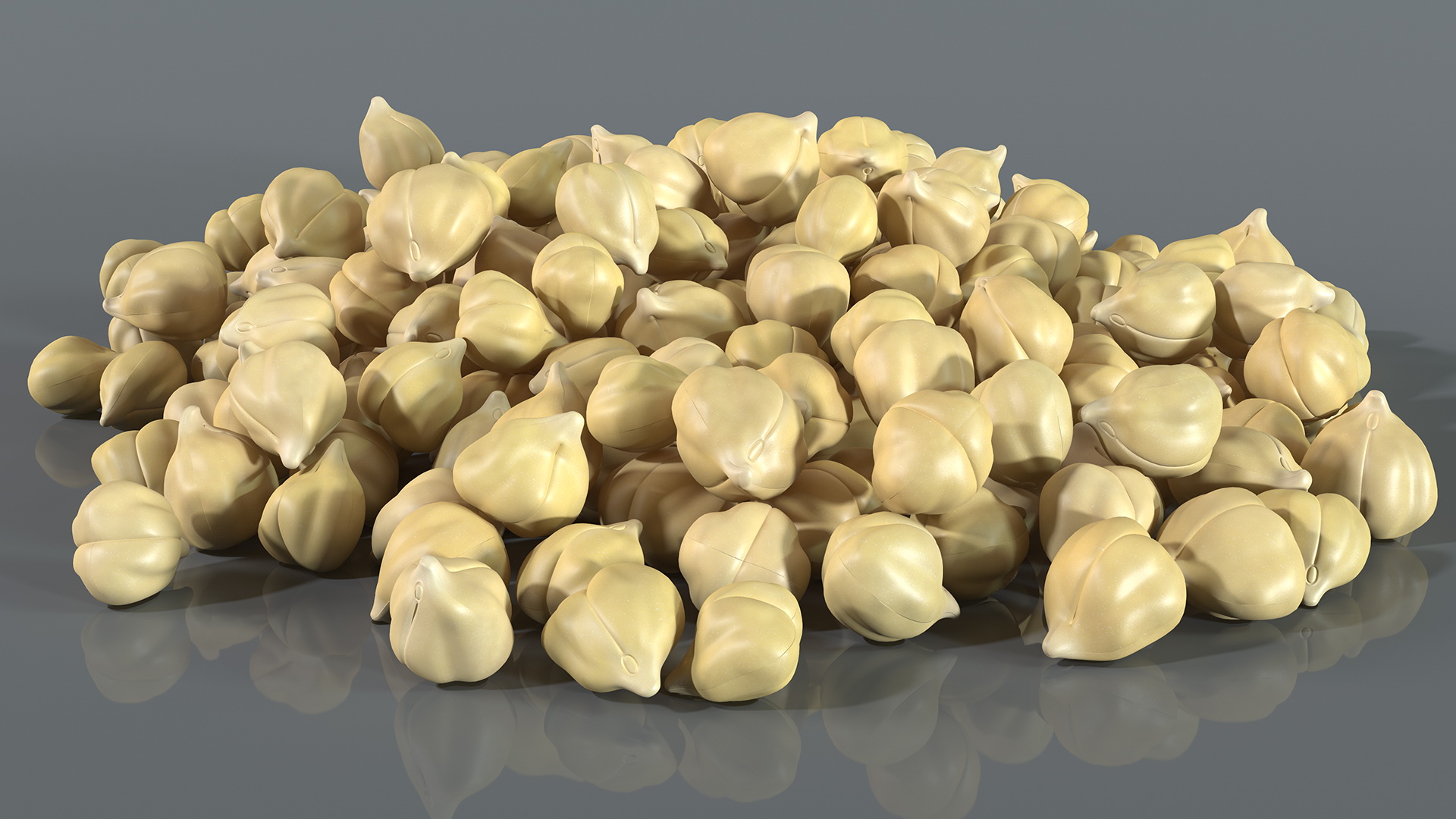 3D model Chickpeas Beans Garbanzo Beans Pile