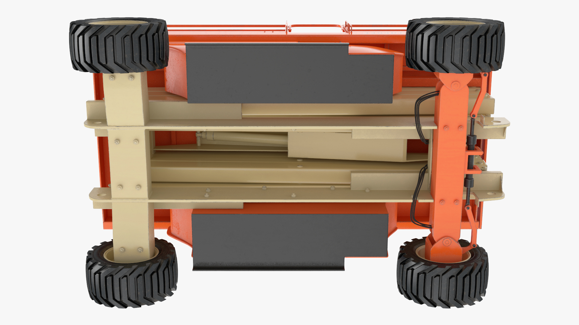 JLG 3394RT Scissor Lift Rigged for Cinema 4D 3D model