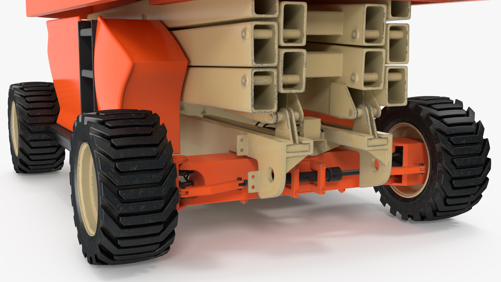 JLG 3394RT Scissor Lift Rigged for Cinema 4D 3D model