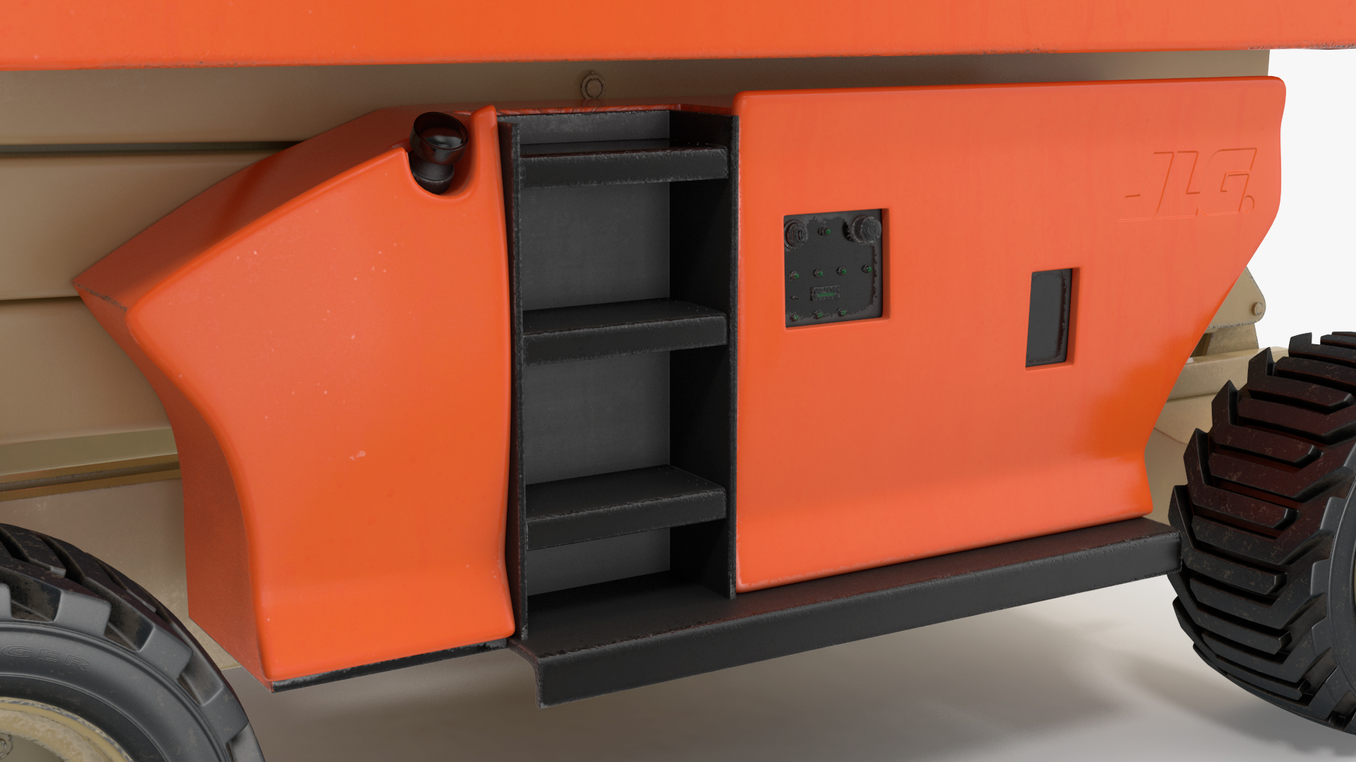 JLG 3394RT Scissor Lift Rigged for Cinema 4D 3D model