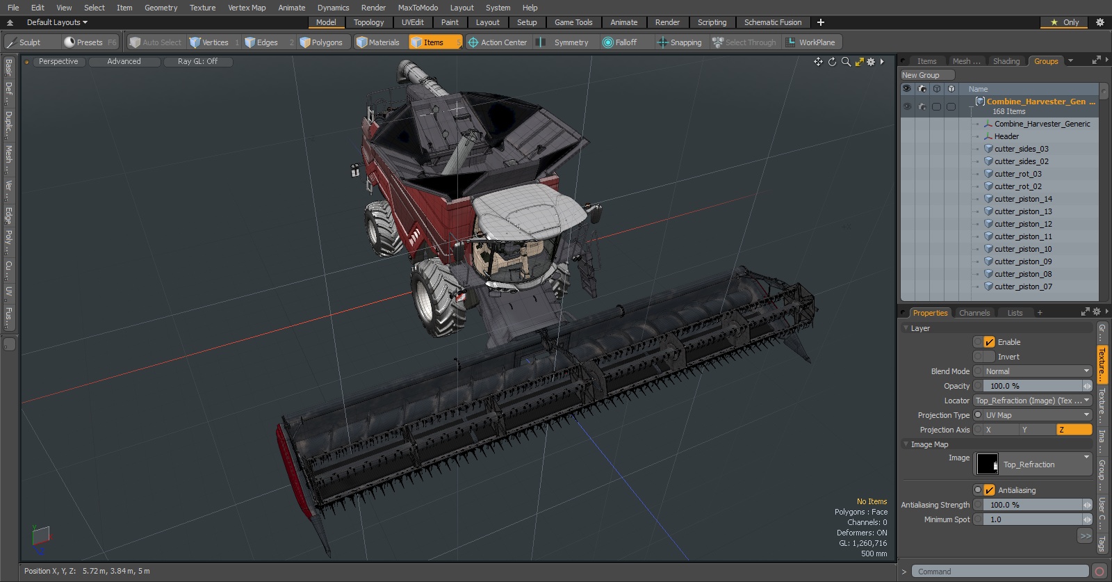 3D model Combine Harvester Generic