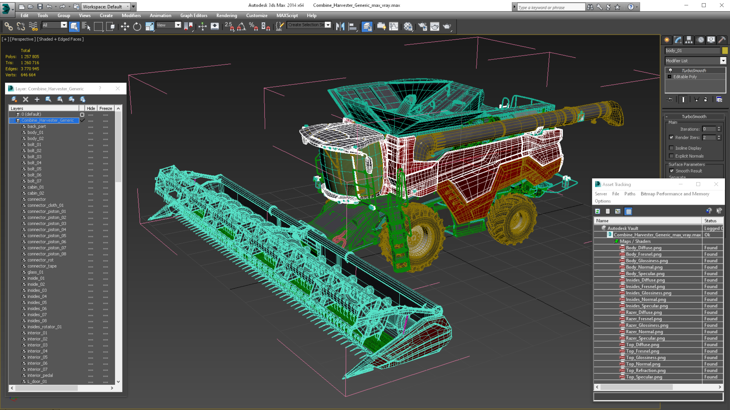 3D model Combine Harvester Generic