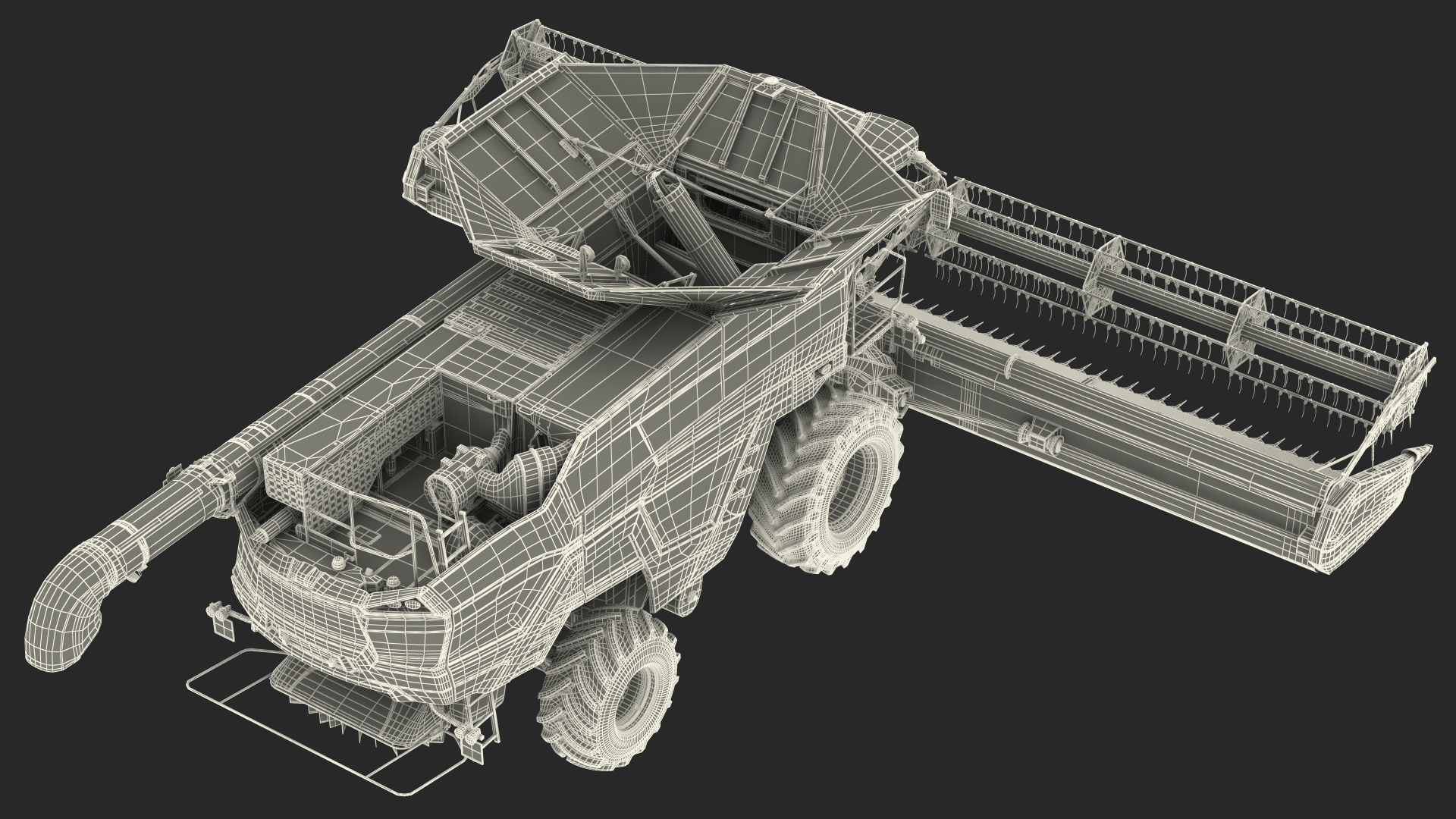 3D model Combine Harvester Generic