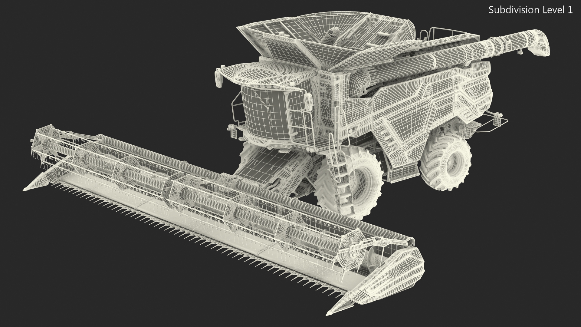 3D model Combine Harvester Generic