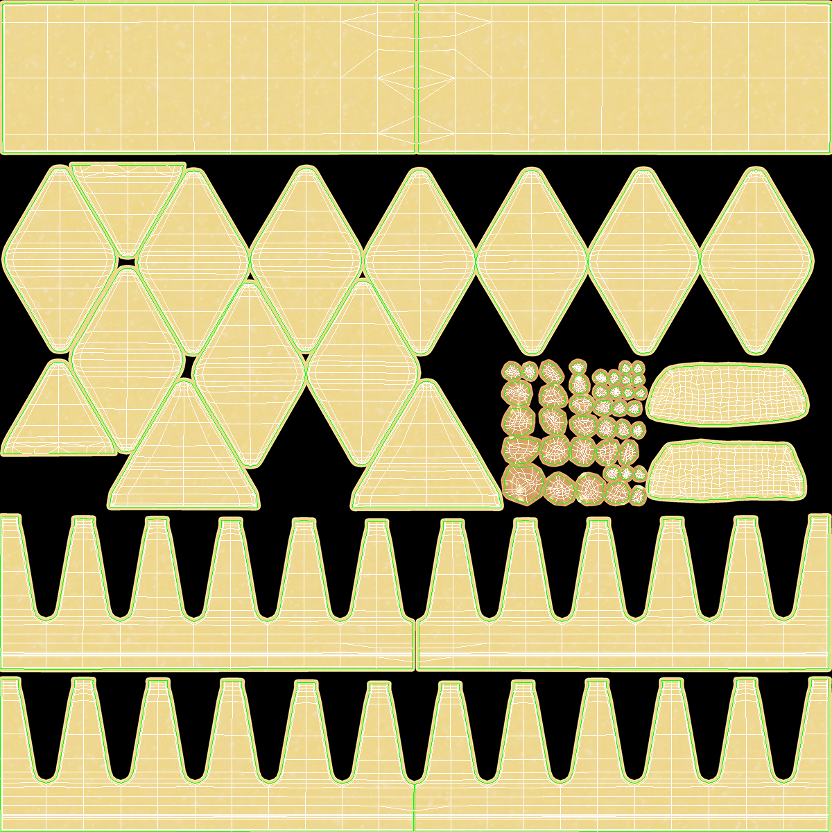 3D model Toblerone White Chocolate Split Bar