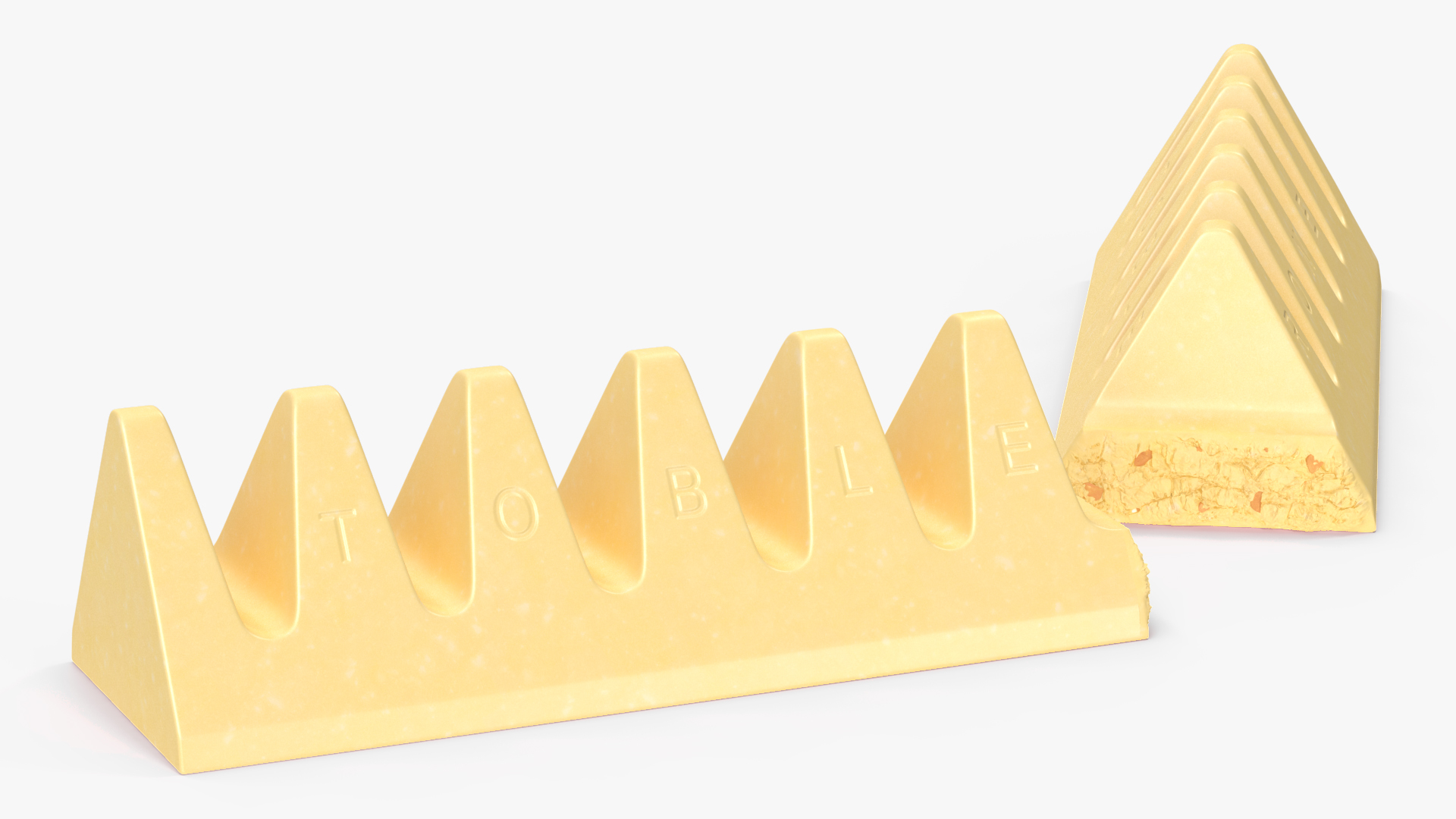 3D model Toblerone White Chocolate Split Bar
