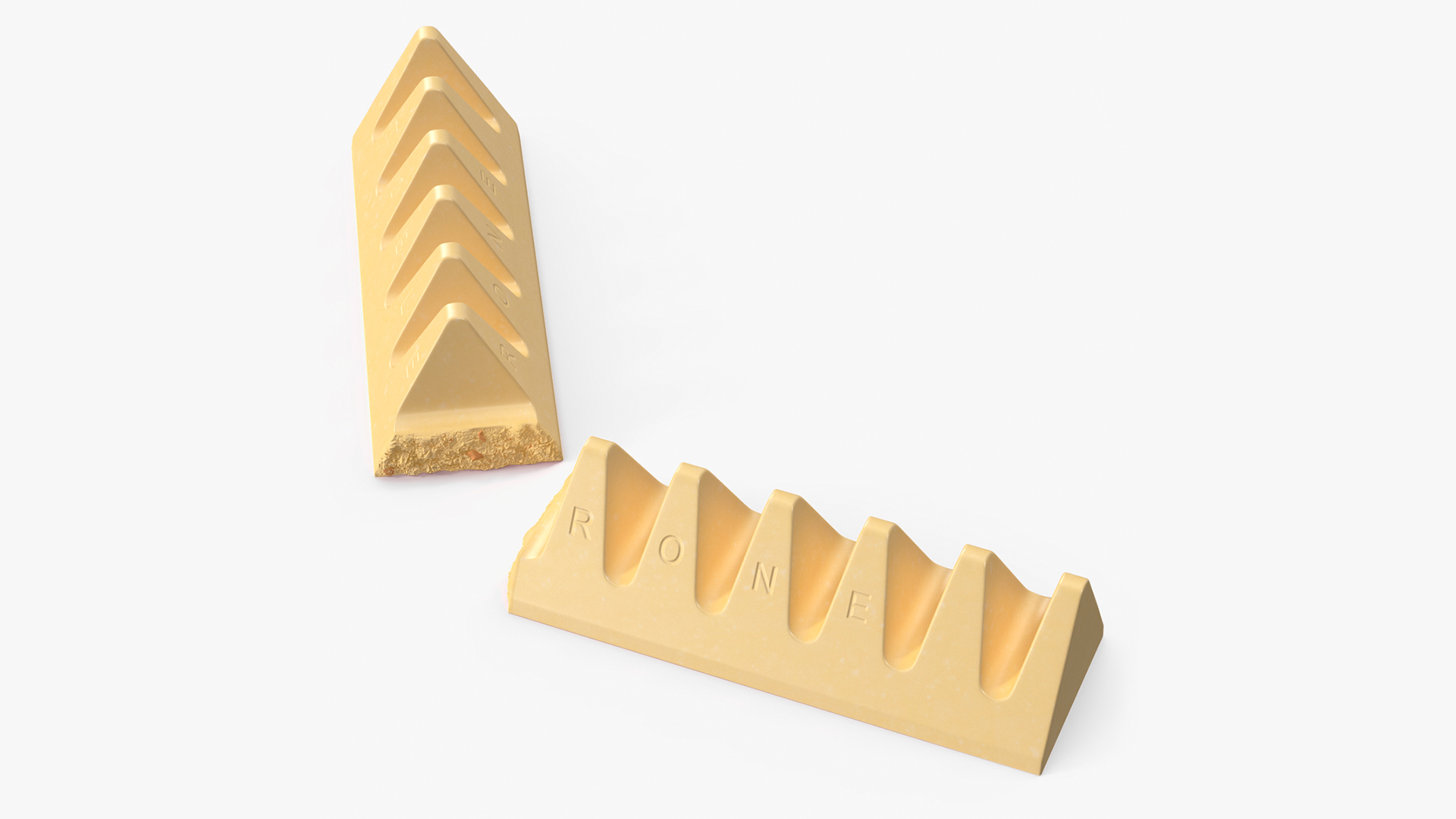 3D model Toblerone White Chocolate Split Bar