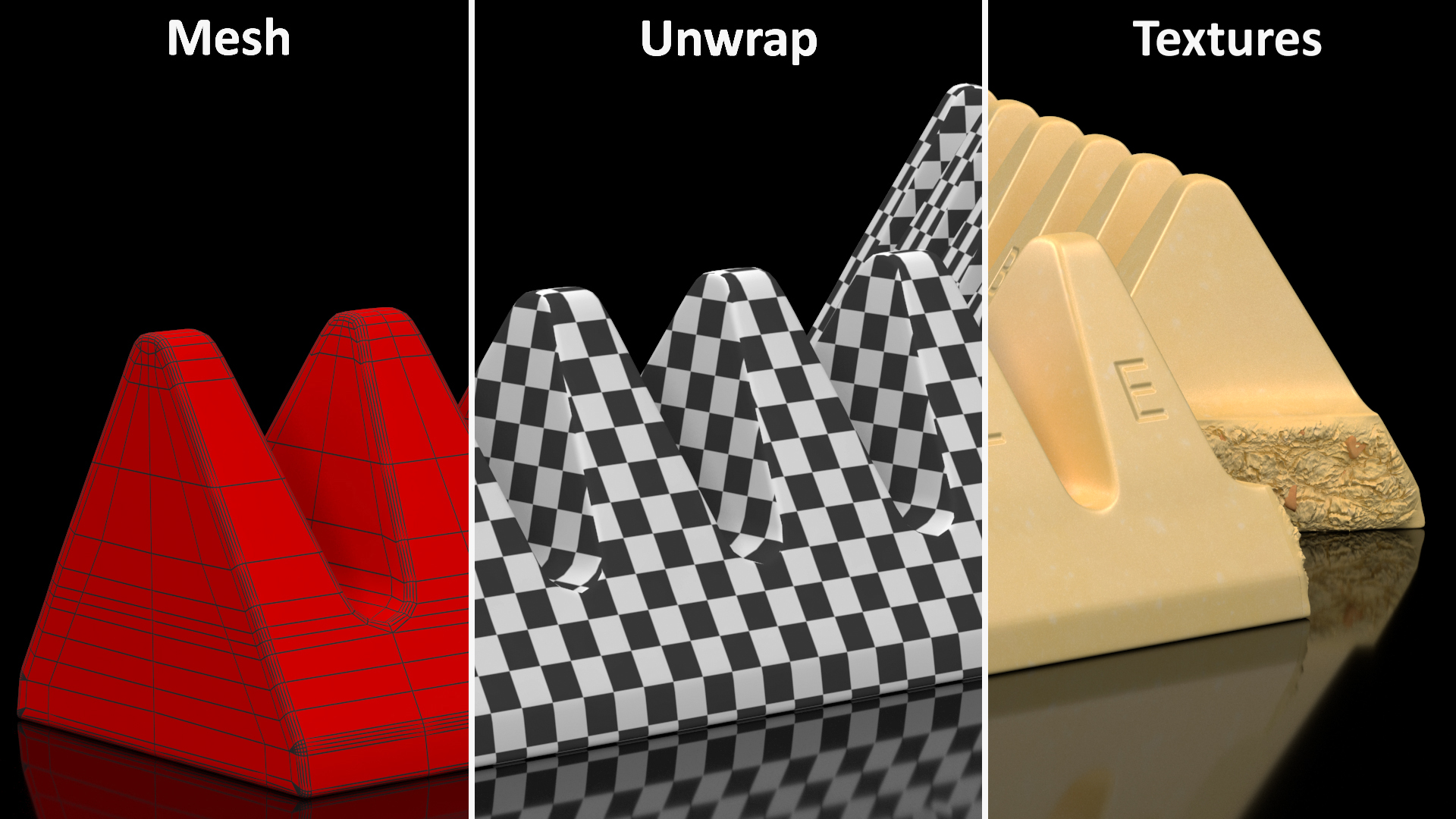 3D model Toblerone White Chocolate Split Bar